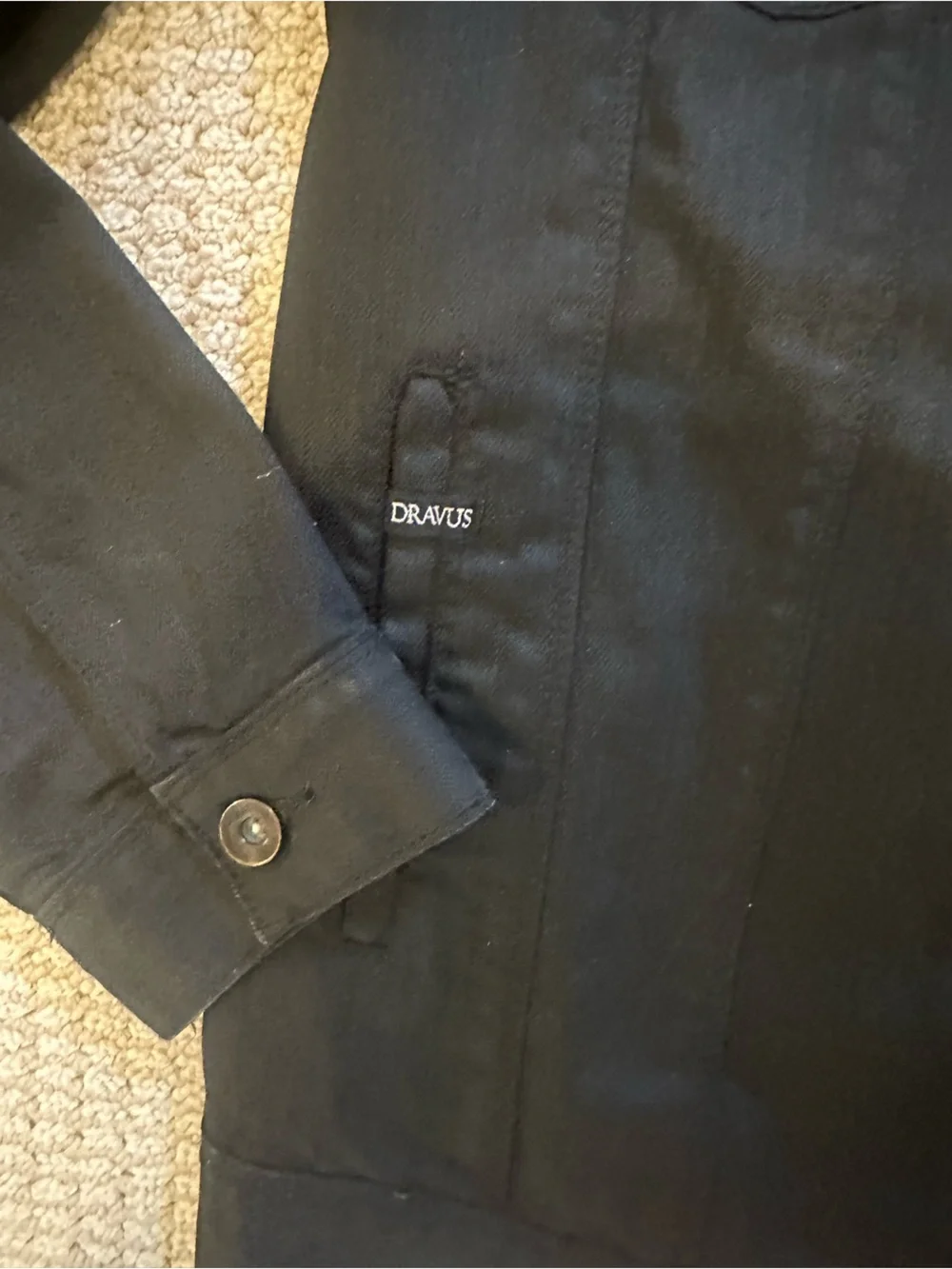 Dravus Men’s Black Hooded Jacket